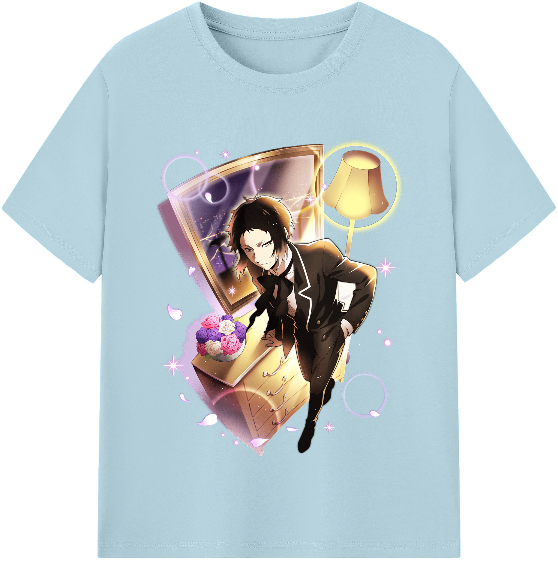 （画像用） 文豪ストレイドッグス Bungo Stray Dogs 綿100％半袖Tシャツ（フロントプリント）
